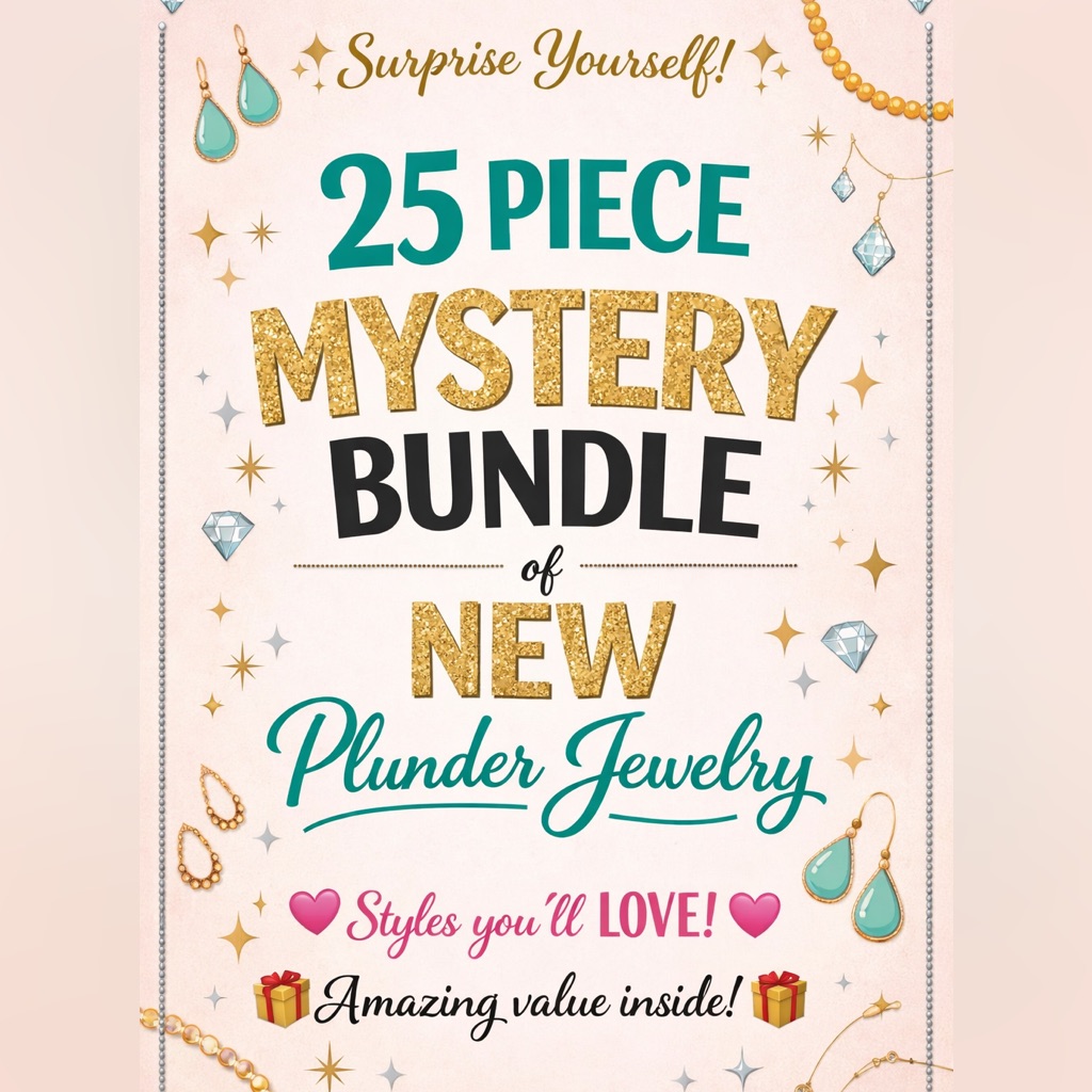 25 Pieces Mystery Bundle Rings Earrings Bracelets Necklaces And More 35$